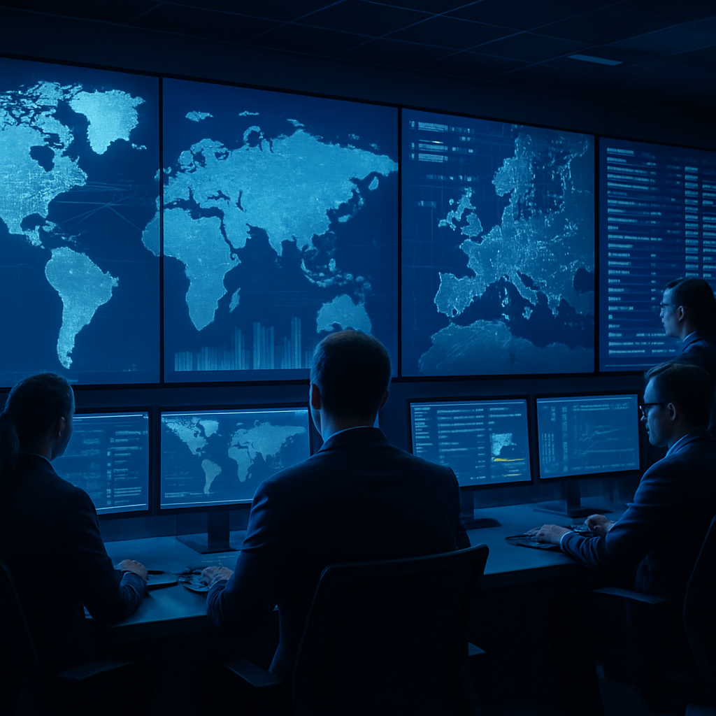 TransLine Global Express global operations control room